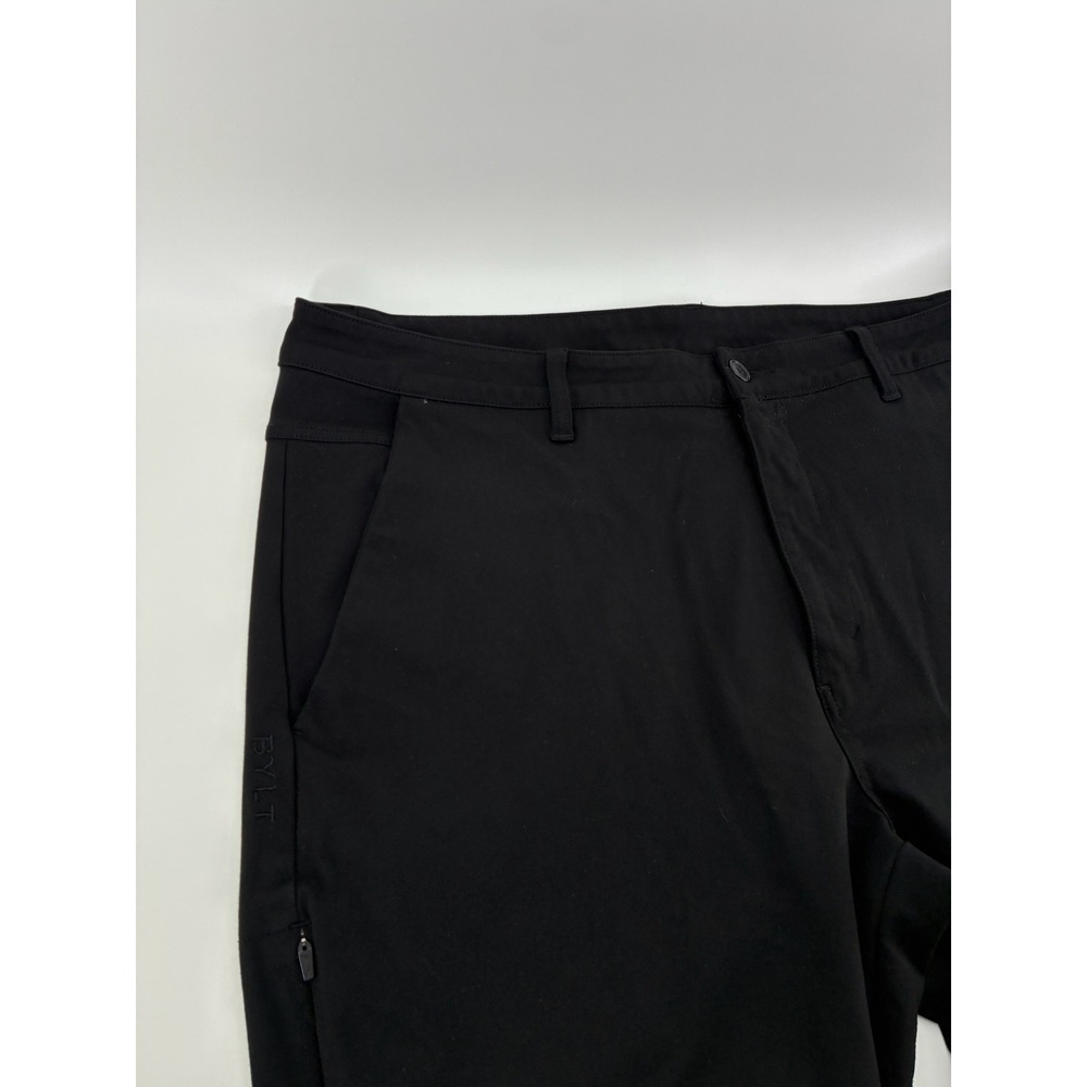 BYLT Premium Basics Everyday Pant 2.0 Slim Fit Black 40X30 Stretch Trousers